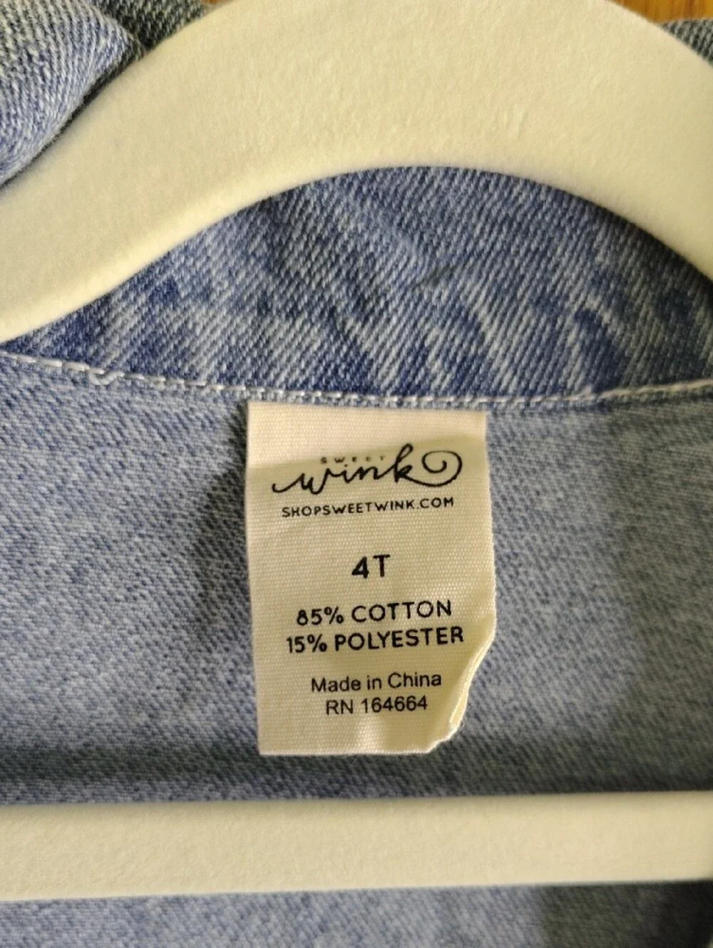 Wink Light Blue Jean Jacket - Boxy Fit
